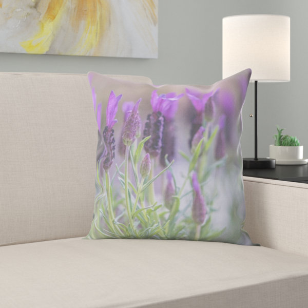 East Urban Home Lavender Throw Pillow Wayfair